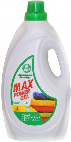 Max power gel na praní 53dá 4l Universal | Prací prostředky - Prací gely, tablety a mýdla
